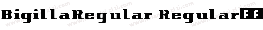 BigillaRegular Regular字体转换